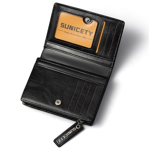 کیف پول مردانه کوتاه زیپ دار SUNICETY S3004 zipper short men's wallet