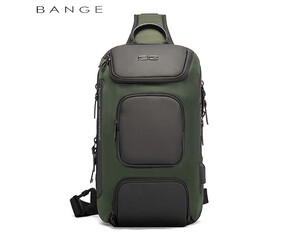 کوله پشتی تک بند یو اس بی دار 8 لیتری بنج BANGE BG-7086  Men Chest Bag Single Shoulder Bag