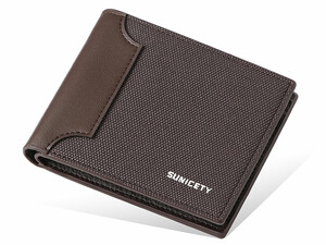 کیفیت کیف پول مردانه ضد سرقت سانی ستی SUNICETY RFID anti-theft canvas men's wallet S3019