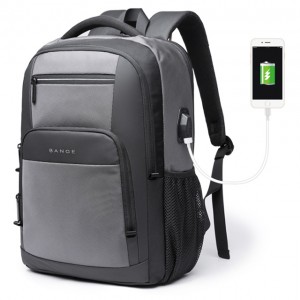 کوله پشتی ضد آب یو اس بی دار بنج BANGE BG-1921 Waterproof Backpack with USB Charging Port