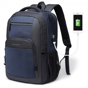 کوله پشتی ضد آب یو اس بی دار بنج BANGE BG-1921 Waterproof Backpack with USB Charging Port