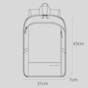 خرید کوله پشتی ضد آب 15.6 اینچی ضد آب بنج BANGE BG-77115 15.6-inch Laptop Backpack Oxford Cloth