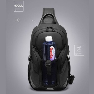 کوله تک بند ضد آب یو اس بی دار بنج Bange BG-77120 Men Waterproof Crossbody Chest Bag with USB