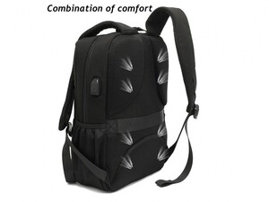 کوله لپ‌تاپ پوسو 10008 با درگاه USB مناسب لپ‌تاپ‌های 15.6 اینچ Poso Laptop backpack