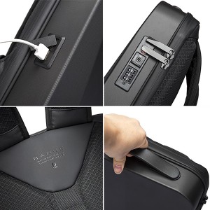 فروش کوله پشتی ضد آب و ضد سرقت دارای پورت یو اس بی BANGE  22201 backpack men's waterproof usb luggage backpack