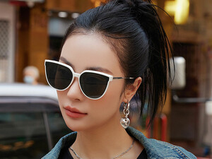 خرید عینک آفتابی یو وی 400 زنانه و مردانه karen bazaar TR2189 Korean style fashion sunglasses