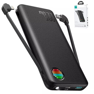 پاوربانک 22.5 وات 20000 جویروم همراه باکابل تایپ سی و لایتنینگ JR-L015