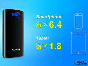 پاوربانک ای دیتا Adata P20000D 20000mAh Power Bank