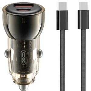 خرید شارژر فندکی فست شارژ ماشین تایپ سی 60 وات 3 آمپر ط ایکس او