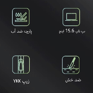 قیمت کوله پشتی لپ تاپ 15.6 اینچ ضد سرقت