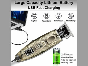 ماشین اصلاح موی سر و صورت شارژی کیمی Kemei Cordless Man Barber Electric Hair Clipper KM-3298