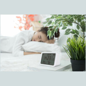 ساعت رومیزی هوشمند، دماسنج و رطوبت سنج پورودو PD-LSTHSR-WH