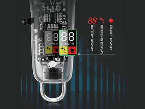 ریش تراش و ماشین اصلاح شارژی کمی Kemei Km-Ng108 Usb Transparent Body Hair Cutting Machine