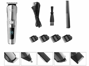 خرید ماشین اصلاح موی سر و بدن 7 کاره شارژی ضدآب کیمی Kemei KM-8508 6 In 1 Waterproof Shaving Machine Multifunction Trimmer