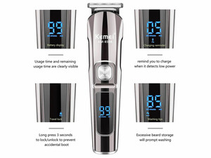 خرید ریش تراش موی سر و بدن 7 کاره شارژی ضدآب کیمی Kemei KM-8508 6 In 1 Waterproof Shaving Machine Multifunction Trimmer