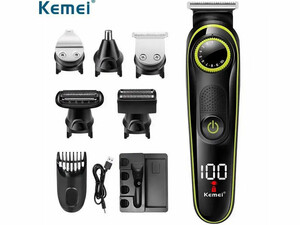 قیمت ریش تراش و ماشین اصلاح موی سر و بدن حرفه‌ای شارژی کیمی Kemei KM-696 5 in 1 trimmer shaver