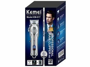 ریش تراش و ماشین اصلاح حرفه‌ای شارژی کیمی Kemei Electric Hair Trimmer Lithium Lon Powerful Beard KM-517