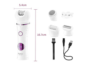 دستگاه اپیلیدی شارژی کیمی Kemei Multifunction Portable Epilator KM-7937