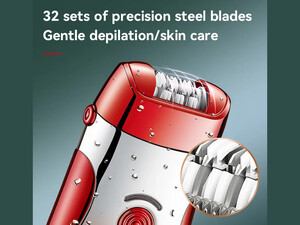 شیور بدن و صورت بانوان شارژی  Kemei 3 in 1 USB Rechargeable Electric Hair Epilator KM-908A