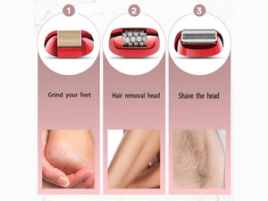 اپیلاتور شارژی کیمی Kemei 3 in 1 USB Rechargeable Electric Hair Epilator KM-908A