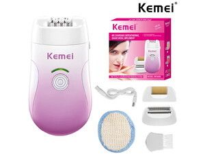 اپیلاتور سه کاره شارژی کیمی Kemei Epilator Hair Remover KM-908B