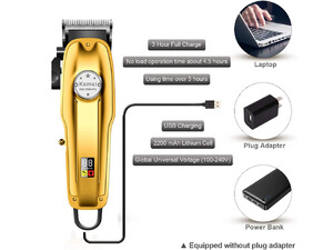 آرایش موی سر و صورت شارژی کیمی Kemei Professional Hair Clipper KM-1986