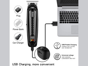 ماشین اصلاح موی سر و صورت شارژی کیمی Kemei Hair Trimmer Professional Clipper KM-1578
