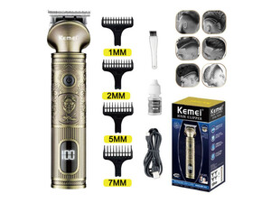 ارزانترین ماشین اصلاح موی سر و بدن چندکاره برنزی شارژی کیمی KEMEI Hair clipper KM-1635 rechargeable