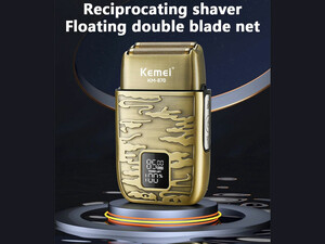 فروش ریش تراش ضدآب شارژی حرفه‌ای دارای نمایشگر کیمی Kemei Mini Beard Shaver Km-870 Portable