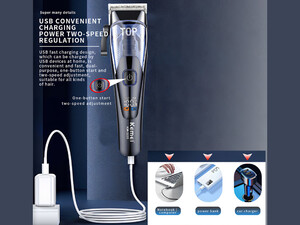 دستگاه اصلاح موی سر و صورت شارژی کیمی Kemei Professional Electric Hair Trimmer KM-3235