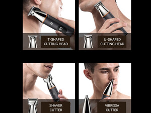 مجموعه ماشین اصلاح موی سر، صورت و بدن شارژی کیمی Kemei Hair Cutting Machine Barber KM-5857