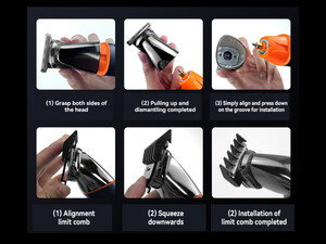 لوازم اصلاح موی سر، صورت و بدن شارژی کیمی Kemei Hair Cutting Machine Barber KM-5857