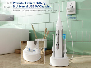 مسواک برقی با دستگاه شستشوی دهان YaFex Cordless Flosser Teeth Cleaner with Toothbrush