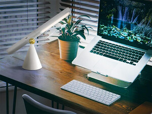قیمت چراغ رومیزی ال ای دی قابل تنظیم لمسیLYTLM LED Desk Lamp, Battery Operated, Touch Dimmable Magnetic Ball, 360°