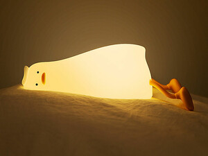 چراغ خواب عروسکی رومیزی قابل شارژ Festive LED Lying Flat Duck Lamp