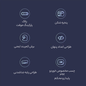 بهترین دستگاه اعلام شماره تلفن پارک موقت خودرو نکستول شیائومی