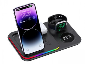 شارژر بی سیم و استند رومیزی 5 کاره A82 5-in-1 Wireless Charging Dock