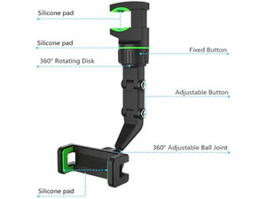 پایه نگهدارنده موبایل داخل خودرو  Universal Car Rearvie  Holder Cradle For Cell Phone