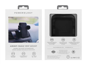 هولدر موبایل خودرو پاورولوژِ Powerology Airgrip Cradle Vent Mount Holder PUCVMBK