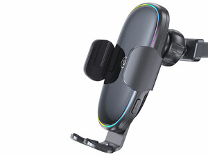 هولدر موبایل داخل خودرو و شارژر بی سیم 15 واتی یوسامز USAMS US-CD187 15W Wireless Charging Car Holder