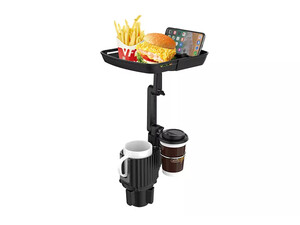 هولدر لیوانی به همراه سینی خوراکی خودرو  car cup holder with tray for car cup food tray with attachable tray