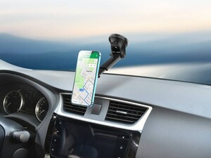 پایه نگهدارنده مگنتی فست شارژ داخل خودرو پورودو Porodo Magsafe Car Mount Wireless Fast Charge 15W
