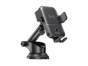پایه نگهدارنده و شارژر وایرلس یسیدو Yesido C121 Car 15W Fast Qi 2 In 1 Wireless Charger Holder