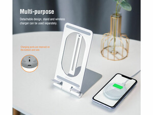 استند و شارژر وایرلس سریع نیلکین Nillkin PowerHold Mini wireless charging stand 15w NKT01
