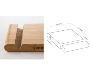 پایه نگهدارنده رومیزی گوشی مویایل و تبلت ایکیا IKEA 22516 Bamboo Holder for Mobile & Tablet