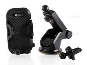 پایه نگهدارنده شیشه و دریچه کولری گوشی موبایل پرووان ProOne PHD-05 Car Holder