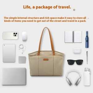 فضای بزرگ کیف دوشی زنانه و کیف لپ تاپ 15.6 اینچ بنج