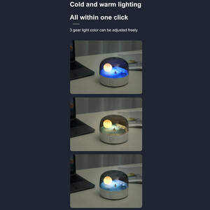 چراغ خواب رومیزی LED ماه قابل شارژ  LJC-213