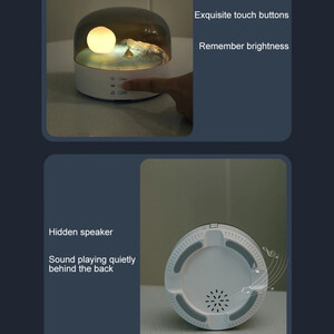 چراغ خواب رومیزی LED ماه قابل شارژ  LJC-213