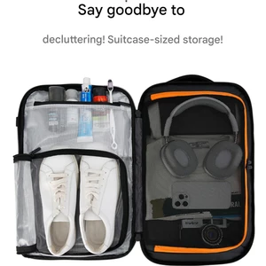 کوله‌پشتی مسافرتی لپ‌تاپ 15.6 اینچ و آیپد 12.9 اینچ ضدآب و ضدسرقت 22 لیتری بنج